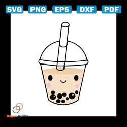 cute kawaii bubble tea tshirt boba milk tea lover gift idea, png, svg, dxf, eps