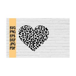 leopard print pattern heart svg png eps dxf jpg pdf/leopard heart svg/leopard svg/animal print pattern heart svg/heart s