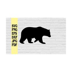 Bear silhouette svg png eps dxf jpg pdf/bears svg/mama bear svg/bear cut file/black bear svg/black bear svg/grizzly bear