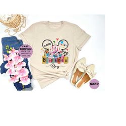 Mickey and Friends Birthday shirt, Personalized Disney Birthday Boy Shirt, Birthday squad, Disney Birthday Crew Tee,Disn