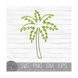 Palm Tree - Instant Digital Download - svg, png, dxf, and eps files included! Tropical, Vacation, Ocean, Beach