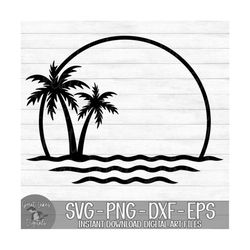 Palm Trees - Instant Digital Download - svg, png, dxf, and eps files included! Tropical, Vacation, Ocean, Beach