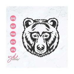 bear face svg png | grizzly bear svg | black bear svg | brown bear svg | wild bear svg | bear mascot svg | bear svg | be