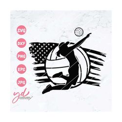 US Volleyball Svg | US Volleyball Player Svg | Volleyball Mom Svg | Spike Svg | Volleyball Silhouette Svg | US Volleybal