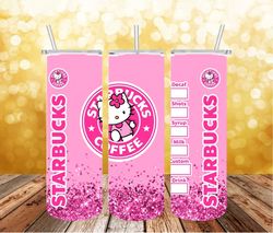 Hello Kitty Png, 3D Tumbler Wrap, Straight Tumbler PNG Design 20oz/ 30oz Tumbler PNG File instant download