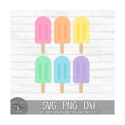 Popsicle Bundle - 6 Designs - Instant Digital Download - DXF, PNG, & SVG files Included!