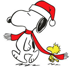 Snoopy SVG, Christmas SVG, Santa Snoopy SVG, EPS, PNG, DXF, Premium Quality, Instant download