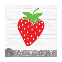 Strawberry - Instant Digital Download - svg, png, dxf, and eps files included!