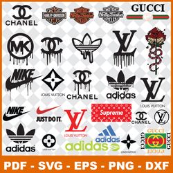 Logo Fashion Svg , Logo Brand Svg, Famous Logo SVG, Logo Dripping Svg