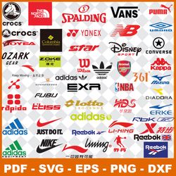 Logo Fashion Svg , Logo Brand Svg, Famous Logo SVG, Mega Bundle Logo Svg, Sport Svg