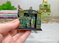 Tutorial. Puppet theater. Dollhouse miniature. Two sizes.