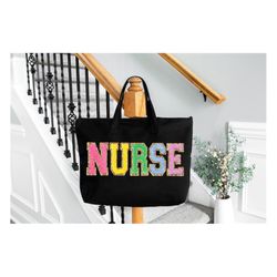 nurse tote bag, nurse gift, back to school gift for school nurse bag, personalized nurse gift