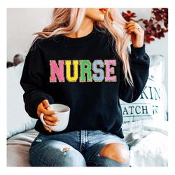nurse sweatshirt, nurse shirt, back to school gift for school nurse first day of school