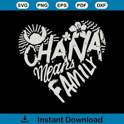 Ohana Means Family, Family Means Nobody Gets Left Behind And Forgotten, Lilo, Stitch, Svg, Dxf, Eps