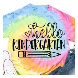 Kindergarten Shirt, Kindergarten Teacher Shirt, Back to School Shirt for Kids, First Day of School Tshirt Preschool