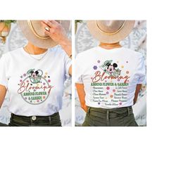 Blooming Around Flower And Garden Shirt, Disney Mickey Epcot Festival Shirt, Disneyworld Trip shirt, Disneyland Tee, Gar