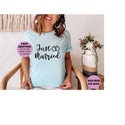 Just Married Shirt, Mr and Mrs Tee, Just Married Gift, Honeymoon Tee, Wedding Shirt, Wife and husband Tee, Just Married