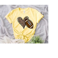 Football Love Shirt, Football Cheetah Shirt, Football Shirt, Football Lover Shirt, Football Fan Shirt, Football Heart Sh