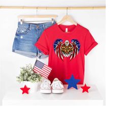 4th Of July Shirt, American Eagle Shirt, USA Flag Eagle Shirt, Patriotic Eagle, American Flag Shirt, Freedom Shirt, Four