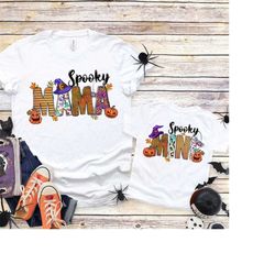 Spooky Mama Spooky Mini Shirt, Matching Family Shirt, Kids Halloween Shirt, Spooky Mama, Spooky Mini, Family Halloween C