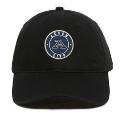 NCAA Logo Embroidered Baseball Cap, NCAA Akron Zips Embroidered Hat, Akron Zips Football Cap