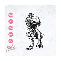 T-Rex Svg | Dino Svg | Dinosaur Svg | Tyrannosaurus Svg | Dinosaur Svg Cutting Files | Vector Illustration Clipart Decal