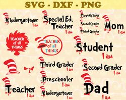Teacher Of All Things SVG, The Cat And The Hat Bundle SVG, PNG, DXF, PDF, JPG,...