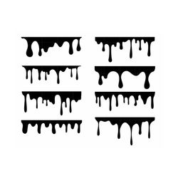 Dripping SVG Melting Svg Dripping Svg Files for Cricut Dripping Borders Svg Dripping Silhouette Dripping Png Drip Cut Fi