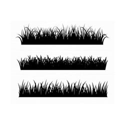 Grass Svg Bundle Grass Silhouette Grass Cut File Grass Clipart Grass Field Svg Grass Png Instant Download