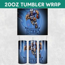 Mascot Trampling Titans Tumbler Wrap, Mascot Tennessee Titans Tumbler Wrap, Football Mascot Tumbler Wrap, NFL Tumbler