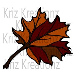 Fall Maple Leaf SVG Cut File