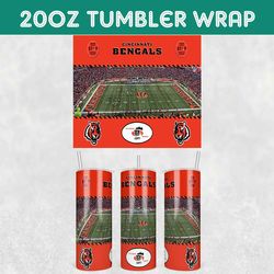 Bengals Stadiums Tumbler Wrap, Cincinnati Bengals Stadiums Tumbler Wrap, Football Stadiums Tumbler Wrap, NFL Tumbler