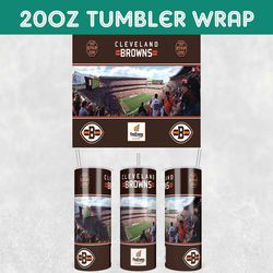 Browns Stadiums Tumbler Wrap, Cleveland Browns Stadiums Tumbler Wrap, Football Stadiums Tumbler Wrap, NFL Tumbler