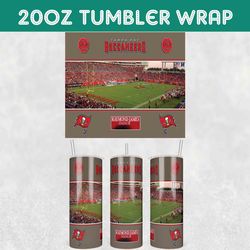Buccaneers Stadiums Tumbler Wrap, Tampa Bay Buccaneers Stadiums Tumbler Wrap, Football Stadiums Tumbler Wrap, NFL