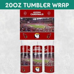Cardinals Stadiums Tumbler Wrap, Arizona Cardinals Stadiums Tumbler Wrap, Football Stadiums Tumbler Wrap, NFL Tumbler