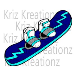 Snowboarding SVG Cut File