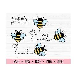 bee svg layered cut file bumble bee cutting file cute honey bee svg honeybee spring animal silhouette cricut vinyl decal