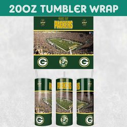 Packers Stadiums Tumbler Wrap, Green Bay Packers Stadiums Tumbler Wrap, Football Stadiums Tumbler Wrap, NFL Tumbler