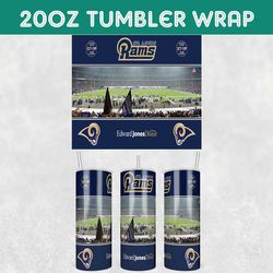 Rams Stadiums Tumbler Wrap, Los Angeles Rams Stadiums Tumbler Wrap, Football Stadiums Tumbler Wrap, NFL Tumbler