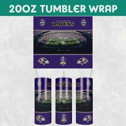 Ravens Stadiums Tumbler Wrap, Baltimore Ravens Stadiums Tumbler Wrap, Football Stadiums Tumbler Wrap, NFL Tumbler