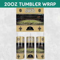 Saints Stadiums Tumbler Wrap, New Orleans Saints Stadiums Tumbler Wrap, Football Stadiums Tumbler Wrap, NFL Tumbler