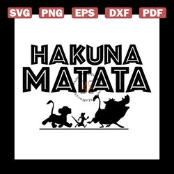 Hakuna Matata, funny art, hakuna matata svg, digital file, vinyl for cricut, svg cut files, svg clipart, silhouette svg,