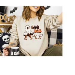 Boo Dog Shirt, Dog Halloween Shirt, Ghost Shirt, Cute Ghost Dog, Spooky Season Shirt, Animal Lover Halloween Tee, Cute P