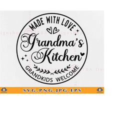 grandma's kitchen svg, kitchen sign decor svg, kitchen quotes svg, kitchen saying svg, kitchen gifts, cooking cut files