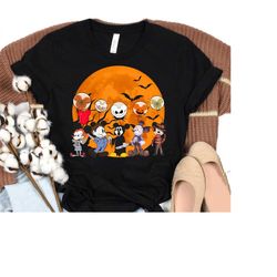 Retro Mickey And Friends Horror Movie Characters Halloween Shirt, Disneyworld Halloween Shirt,WDW Magic Kingdom Shirt,Ha