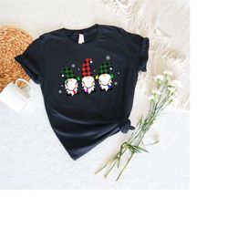 Gnomes Buffalo Plaid Shirt, Gnome Shirt, Buffalo Plaid Shirt, Christmas with my Gnomies, Christmas Shirt, Christmas Tee,