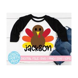 Turkey SVG, Thanksgiving Cut File, Fall Kid Design, Cute Autumn SVG, Children's Shirt SVG, Baby Outfit, dxf eps png, Sil