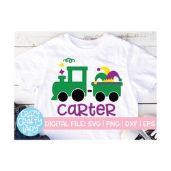Mardi Gras Train SVG, Jester Hat Cut File, Toddler Boy Design, Baby Girl Clip Art, Children, Cute Kid Shirt dxf eps png,