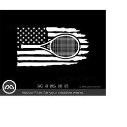 cool tennis svg american flag racket - tennis svg, tennis ball svg, tennis mom svg, tennis racket svg, love tennis svg f