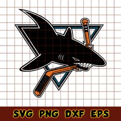 Logo San Jose Sharks Svg, San Jose Sharks Svg, NHL Svg, Hockey Team Svg, Sport Svg, Instant Download